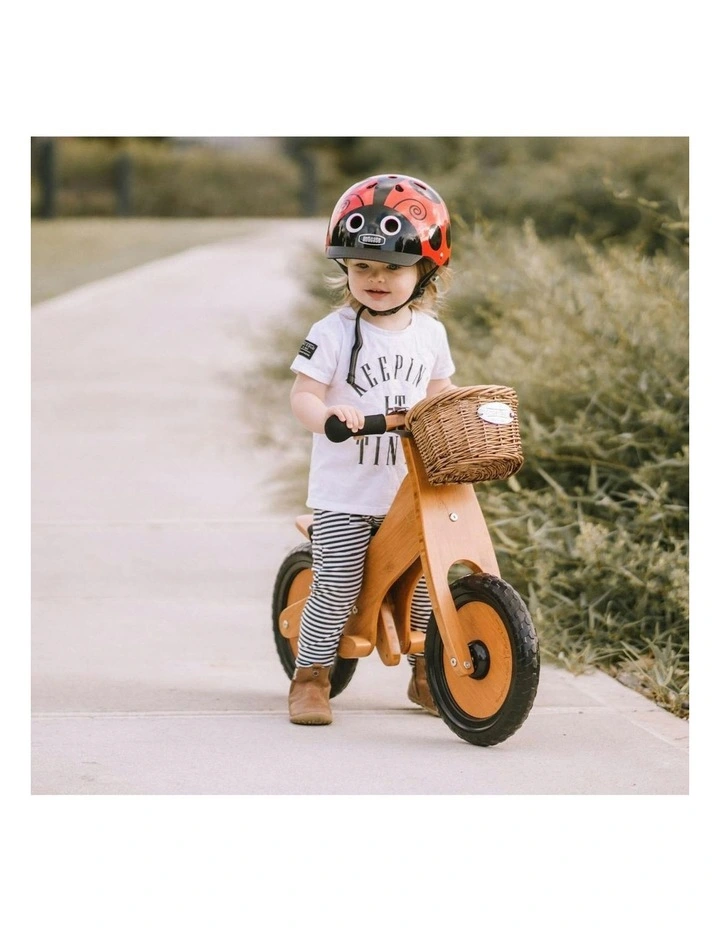 Kinderfeets 84cm Bamboo Balance/Training Bike Kids/Children Ride-On Toy BRWN 2 image 4