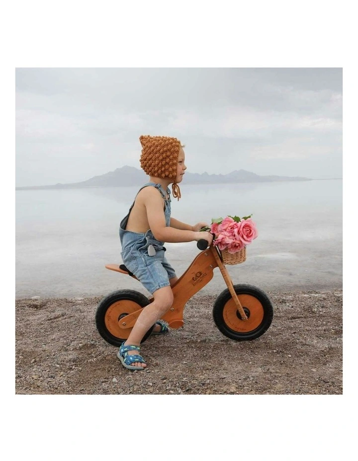 Kinderfeets 84cm Bamboo Balance/Training Bike Kids/Children Ride-On Toy BRWN 2 image 5