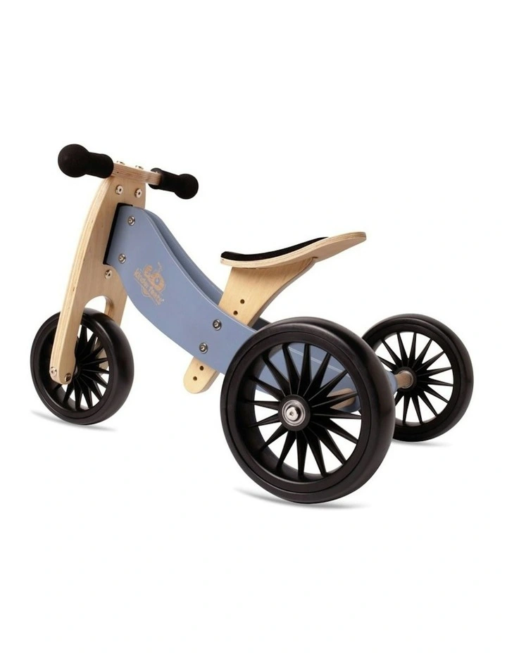 Kinderfeets 72cm Wood Tiny Tot Plus Bike/Trike Kids Ride-On Toy Slate Blue 18m image 1