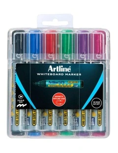 6pc 579 Wboard Markers Assorted Colours