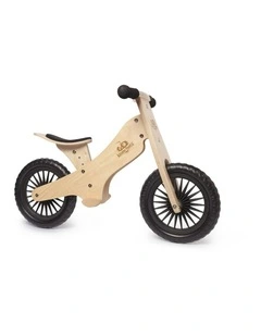 Kinderfeets 84cm Wood Balance/Training Bike Kids Fun Ride-On Toys Natural 2y 