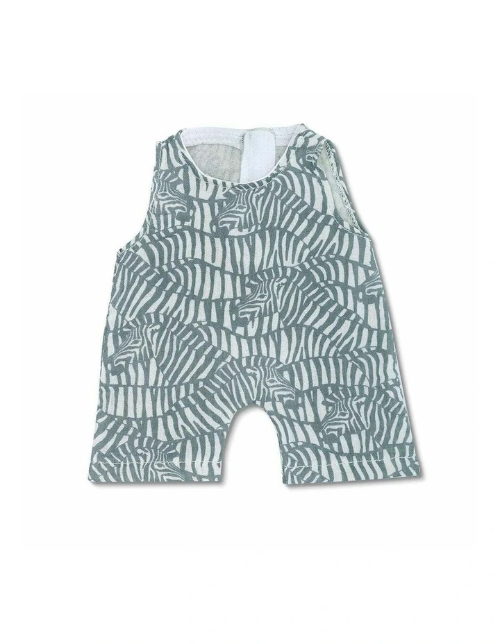 Apple Park Cotton Muslin Coverall Zebra Print Clothes For Soft Dolls Kids 0 image 1