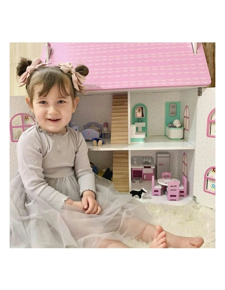 Tidlo Wooden Dollhouse Bathroom Furniture 1:12 Kids/Toddler Fun Play Toy Set 3  image 2
