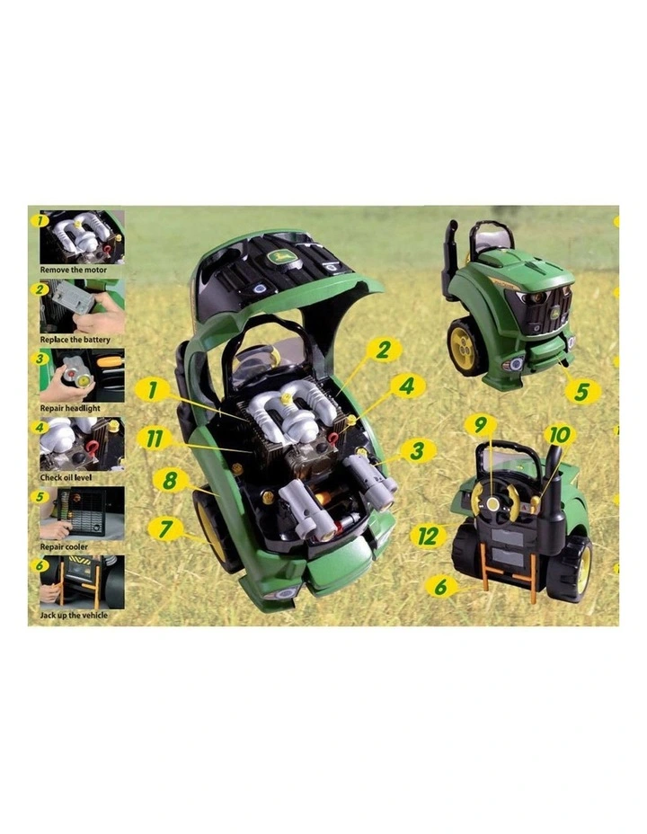Service Tractor Engine Farm Vehicle Toy/Kids/Play w/ Lights/Sounds image 3
