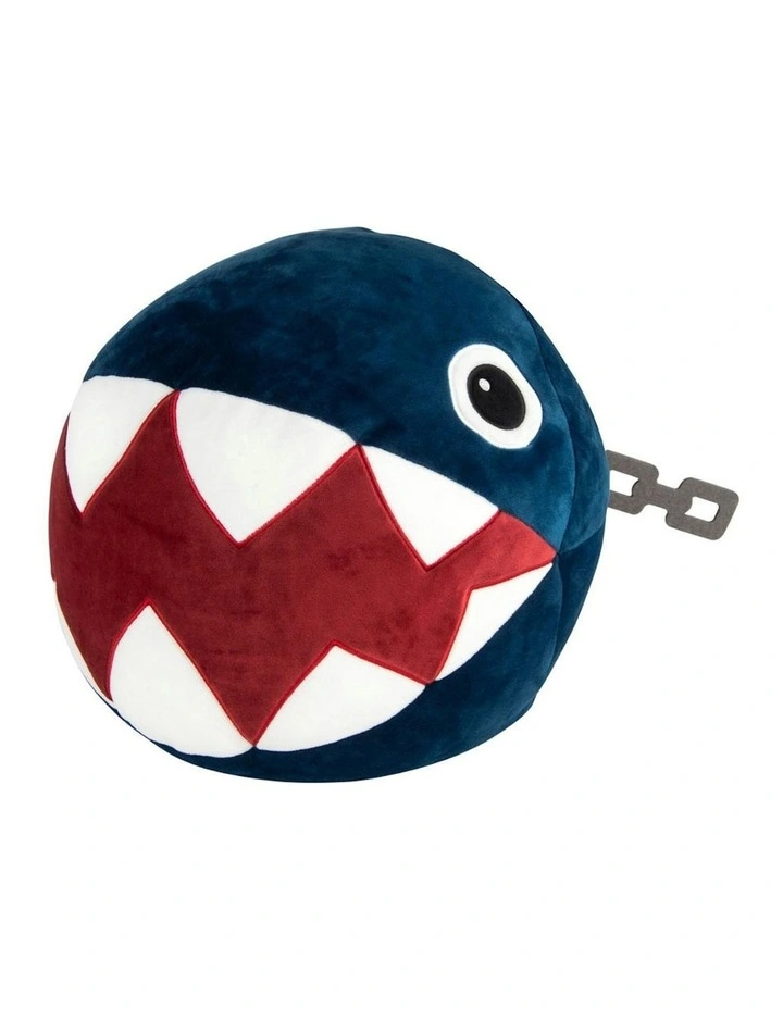 Mocchi Mocchi Mega Nintendo Mario Chain Chomp Plush Filling Soft Cuddle Toy 3Y  image 1
