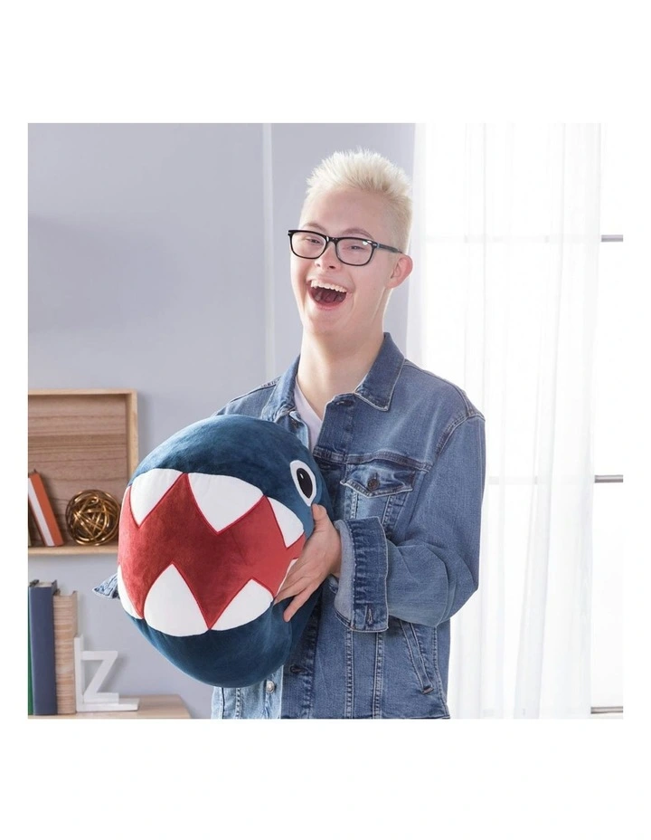 Mocchi Mocchi Mega Nintendo Mario Chain Chomp Plush Filling Soft Cuddle Toy 3Y  image 4