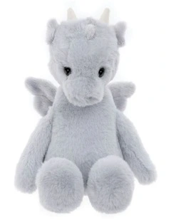 Charlie Bears Draco Dragon Cloudy Grey 30cm Baby/Infant Soft Plush Toy 0y 