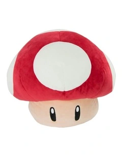 Mocchi Mocchi Mega Nintendo Mario Mushroom Plush Filling Soft Cuddle Toy 3Y 