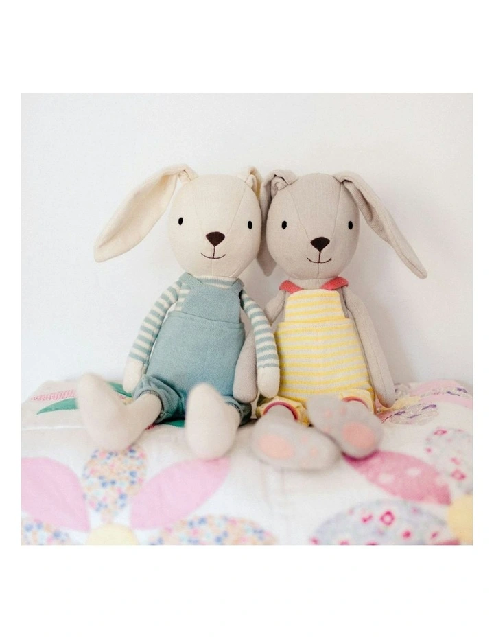 Apple Park Cotton 42cm Benny Bunny Organic Knit Kids/Baby Plush Cuddle Toy 0 image 4
