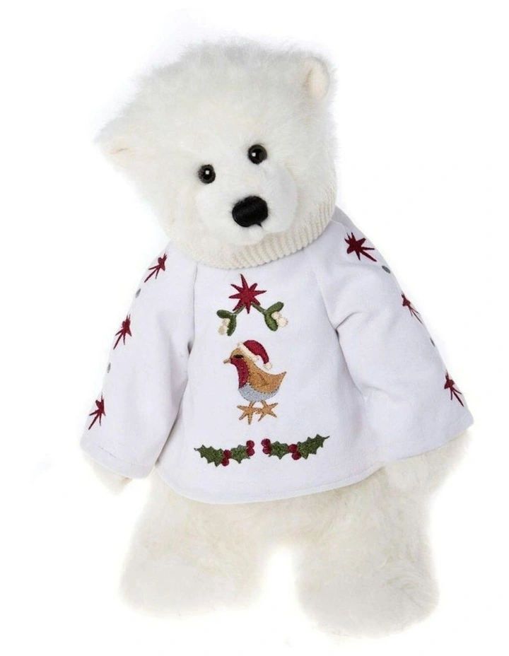 Charlie Bears Holly Jolly Kids/Childrens Fluffy Cuddly Plush Soft Toy White 3y image 1