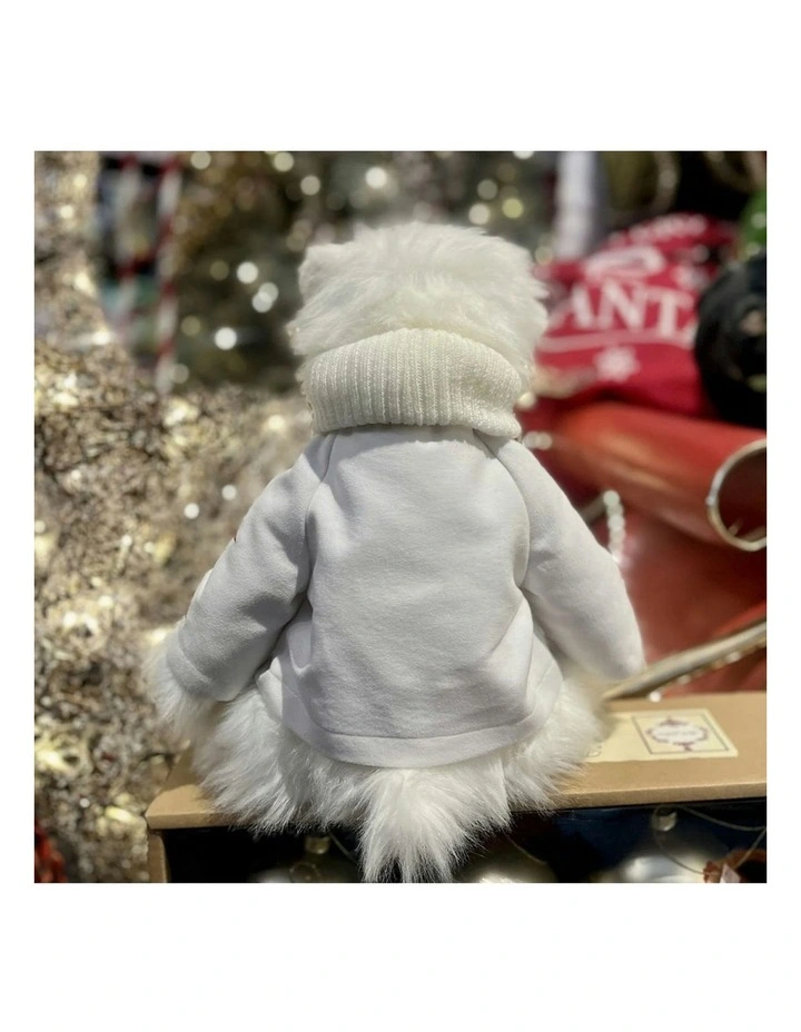 Charlie Bears Holly Jolly Kids/Childrens Fluffy Cuddly Plush Soft Toy White 3y image 2