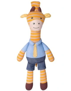 Organic Farm Buddies 24cm George Giraffe Small Buddy Kids Plush Animal Toy 0 