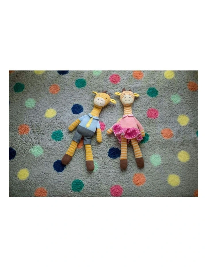 Organic Farm Buddies 24cm George Giraffe Small Buddy Kids Plush Animal Toy 0  image 2