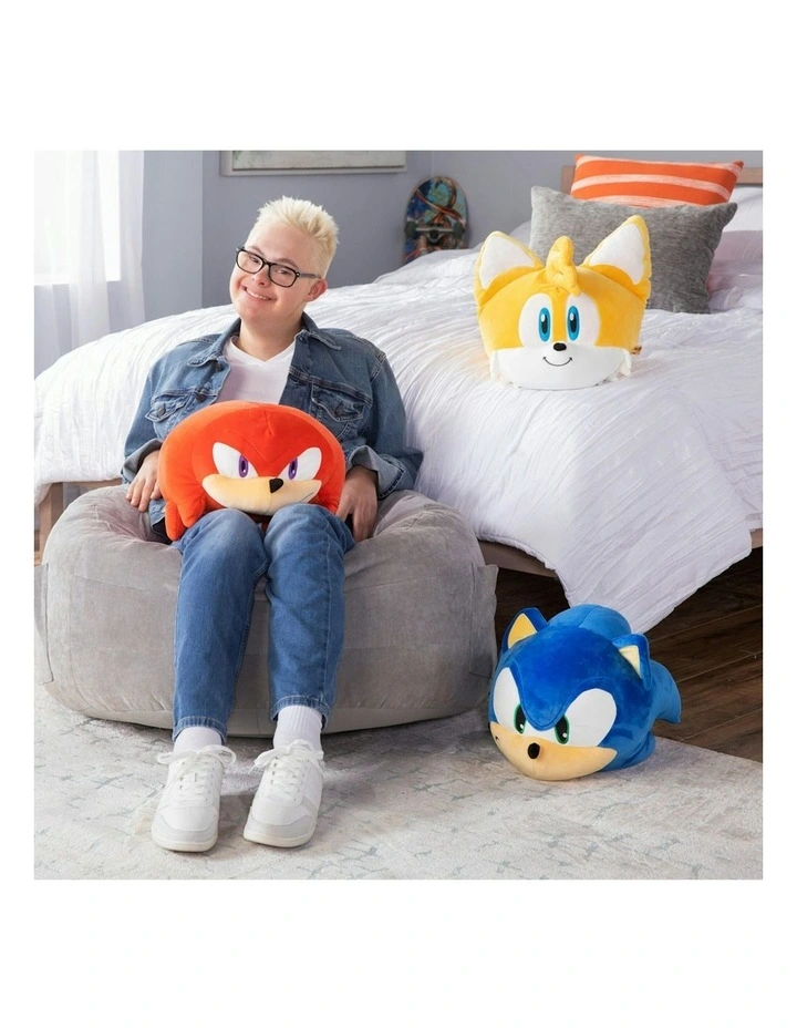 Mocchi Mocchi Mega Sonic the Hedgehog Knuckles Kids Soft Plush Toy Orange 3y image 5