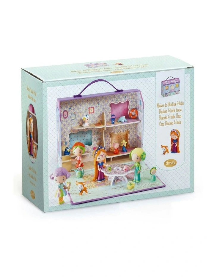 Djeco Bluchka & Indie House Tinyly 26x19cm Kids /Chldrens Fun Play Toy 4y  image 1