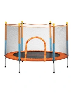 Mazam 60 Inch Trampoline Kids Jumping Trampolines Enclosure Safety Net Pad