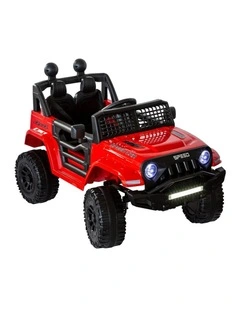 Jeep Inspired Remote Controlled Ride-on Electric Car (Red)