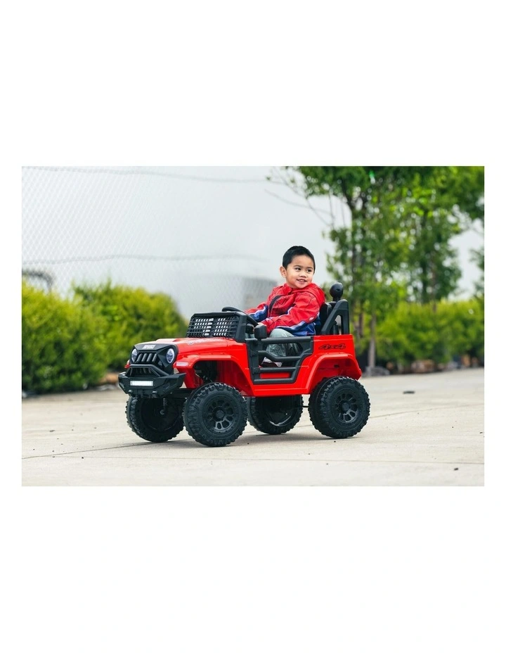 Jeep Inspired Remote Controlled Ride-on Electric Car (Red) image 2
