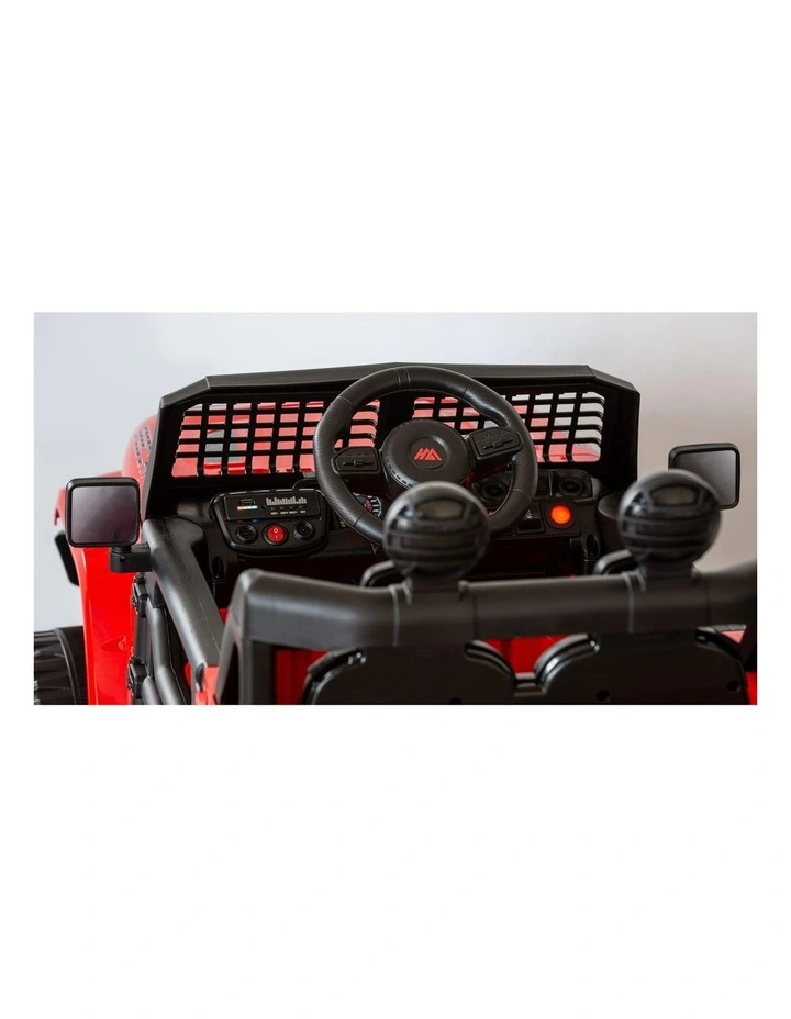 Jeep Inspired Remote Controlled Ride-on Electric Car (Red) image 4