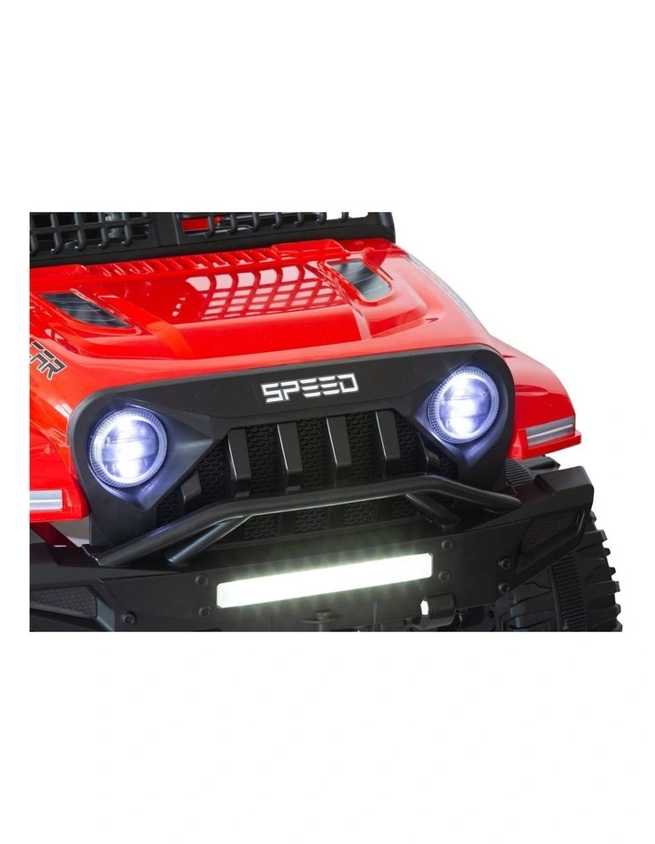 Jeep Inspired Remote Controlled Ride-on Electric Car (Red) image 6