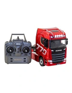 Scania Licensed Remote Control Trailer Head Truck with Lights, Sounds & Steering Adjustment