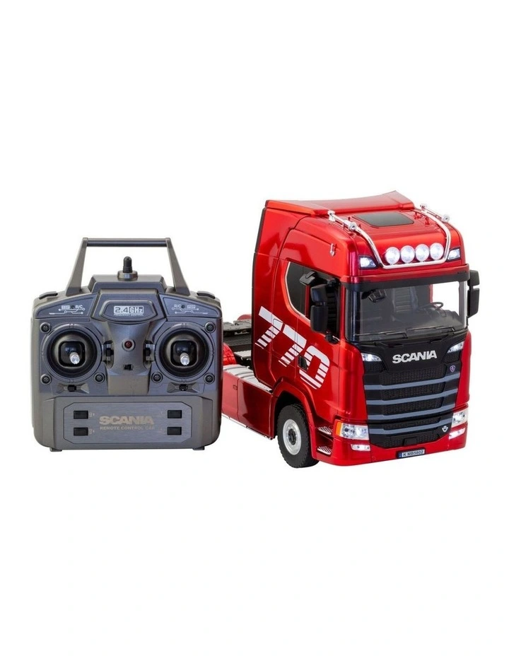 Scania Licensed Remote Control Trailer Head Truck with Lights, Sounds & Steering Adjustment image 1