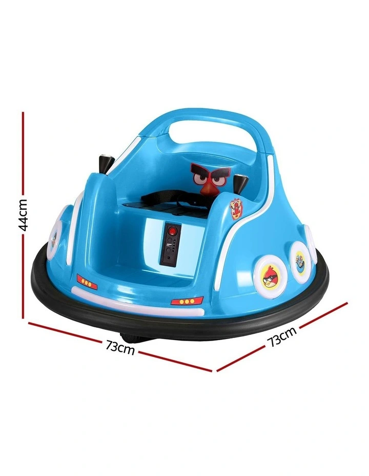 Kids Ride On Car Bumper Electric Toys Cars with Remote Control Stickers Light Blue Pink image 2