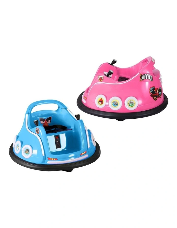 Kids Ride On Car Bumper Electric Toys Cars with Remote Control Stickers Light Blue Pink image 3