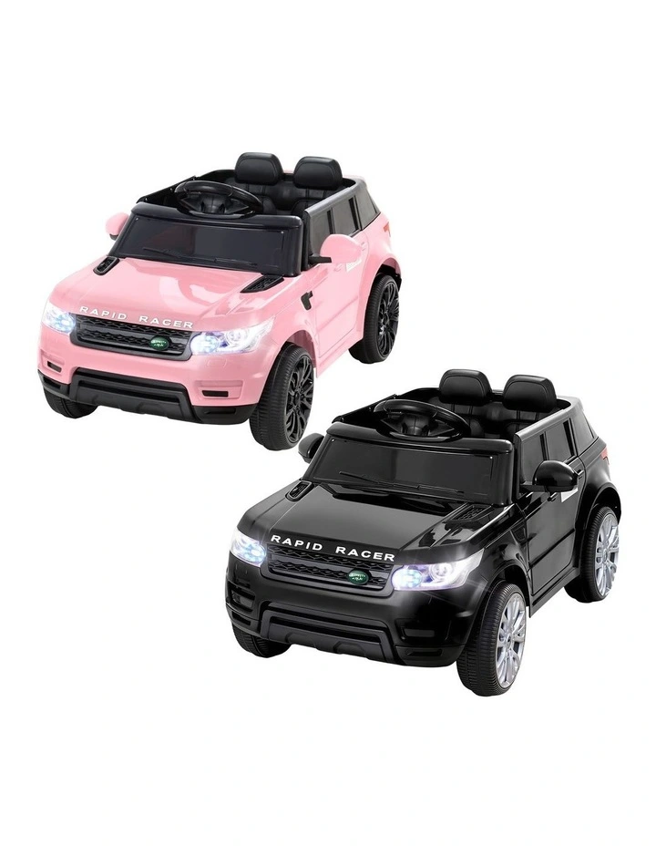 Rigo Kids Electric Ride On Car Black Pink Ride-On Toy with Remote Control image 1