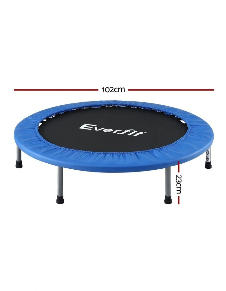 Everfit 40-Inch Fitness Trampoline Rebounder Mini Round Trampoline Home Workouts image 2