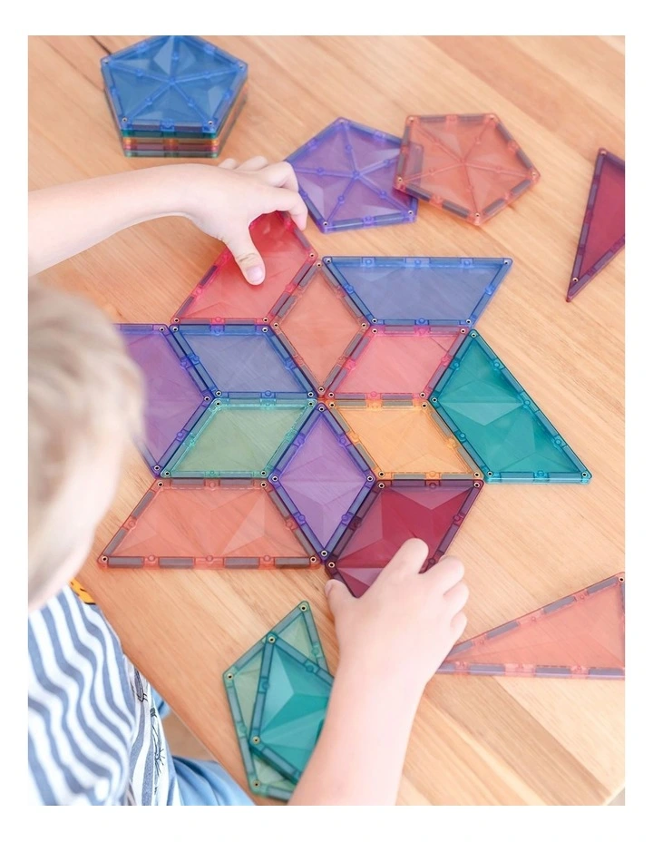 CONNETIX Magnetic Tiles Pastel Shape Expansion Pack, 48 Pieces image 2