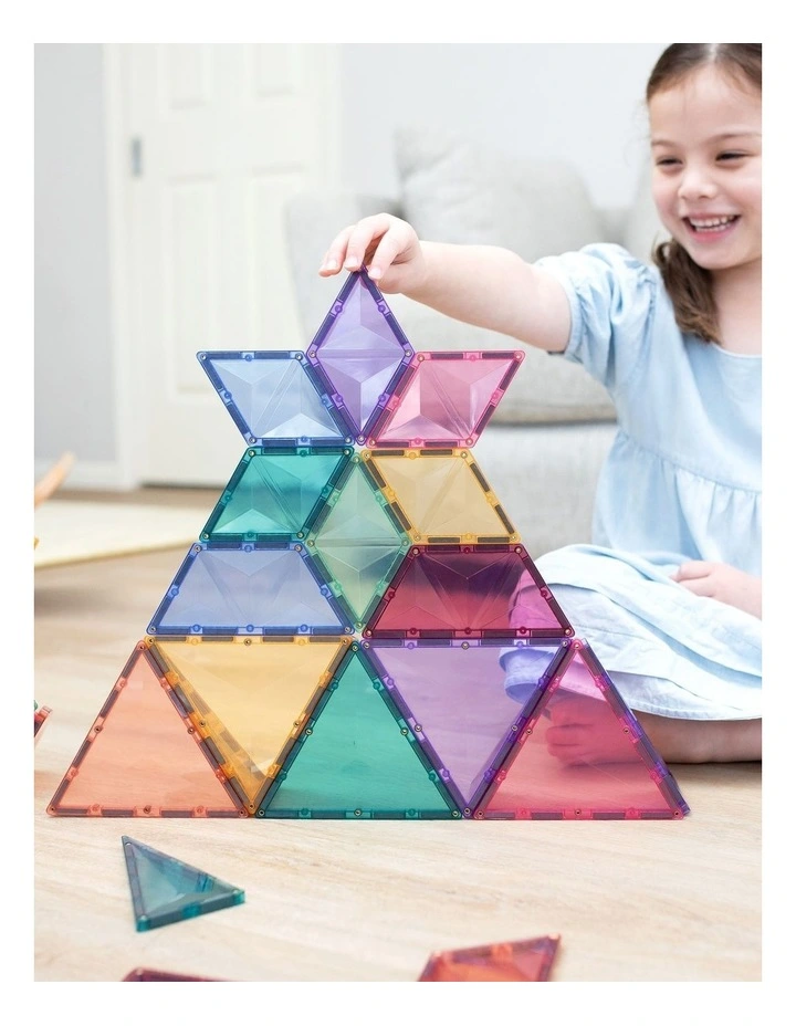 CONNETIX Magnetic Tiles Pastel Shape Expansion Pack, 48 Pieces image 5