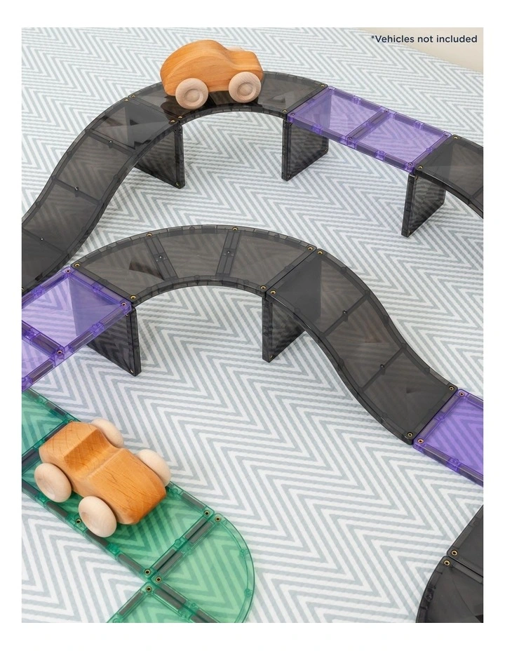 CONNETIX Magnetic Tiles Ramps & Intersections Pack, 16 Pieces image 2
