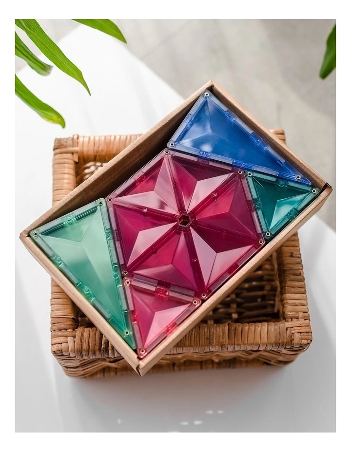 CONNETIX Magnetic Tiles Pastel Geometry Pack, 40 Pieces image 4