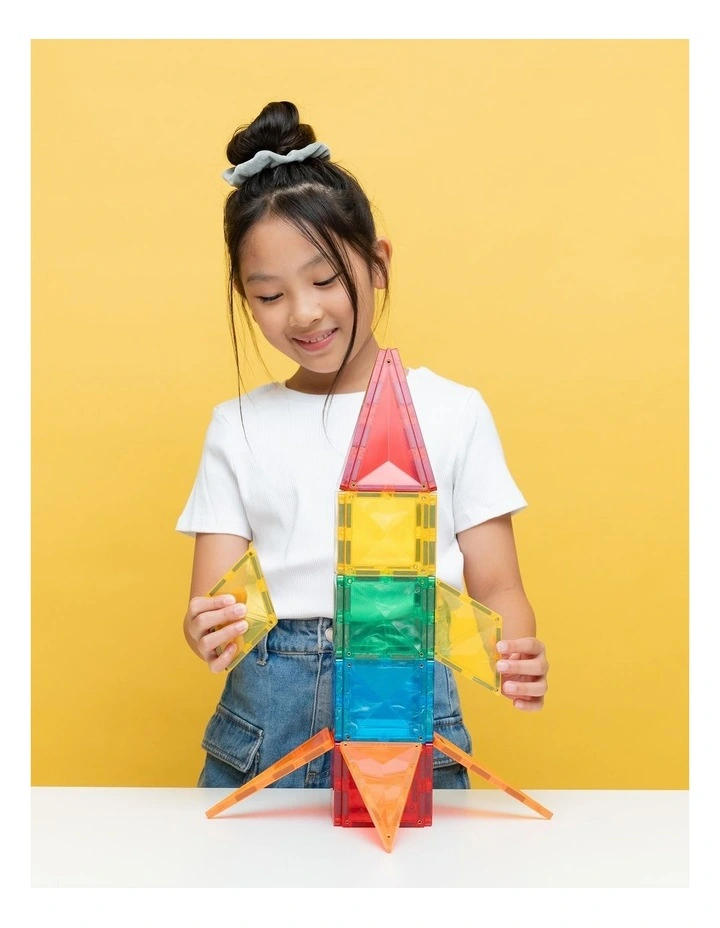 CONNETIX Magnetic Tiles Light Rocket Pack, 30 Pieces image 2