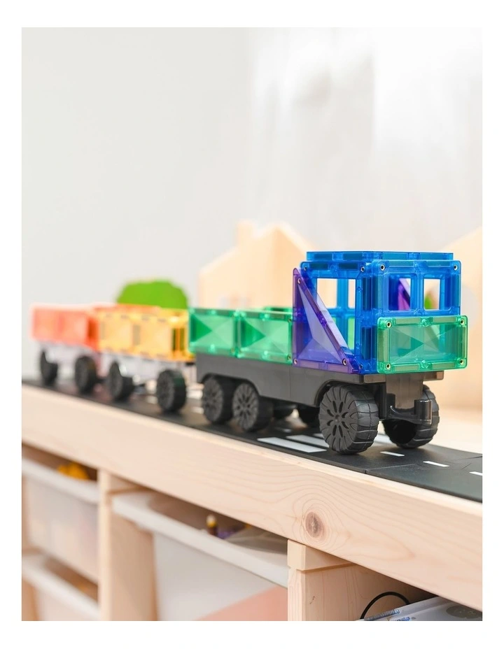 CONNETIX Magnetic Tiles Rainbow Transport Pack, 50 Pieces image 2