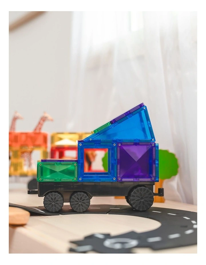 CONNETIX Magnetic Tiles Rainbow Transport Pack, 50 Pieces image 3