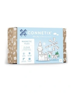 CONNETIX Magnetic Tiles Clear Starter Pack, 34 Pieces
