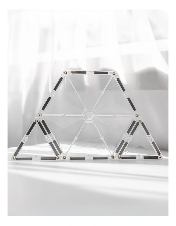 CONNETIX Magnetic Tiles Clear Starter Pack, 34 Pieces image 3