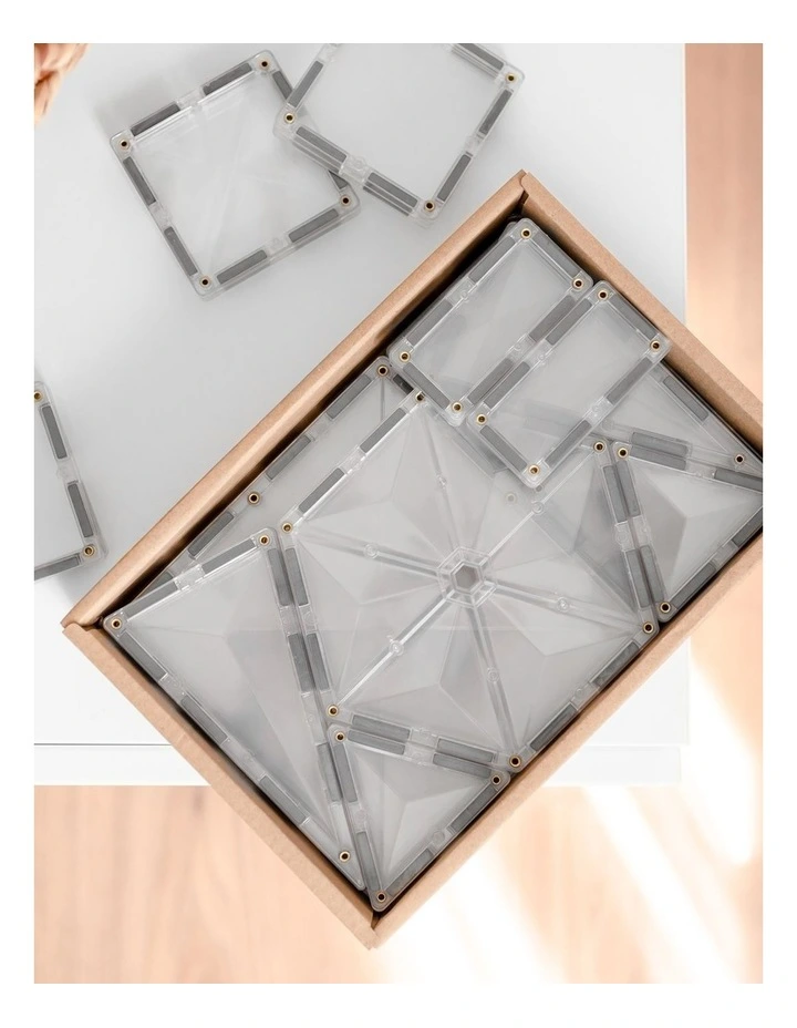 CONNETIX Magnetic Tiles Clear Starter Pack, 34 Pieces image 4