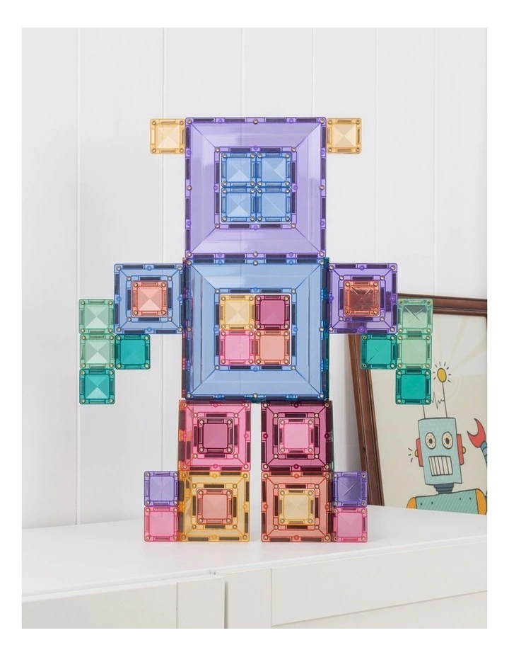 CONNETIX Magnetic Tiles Pastel Portal Pack, 48 Pieces image 3