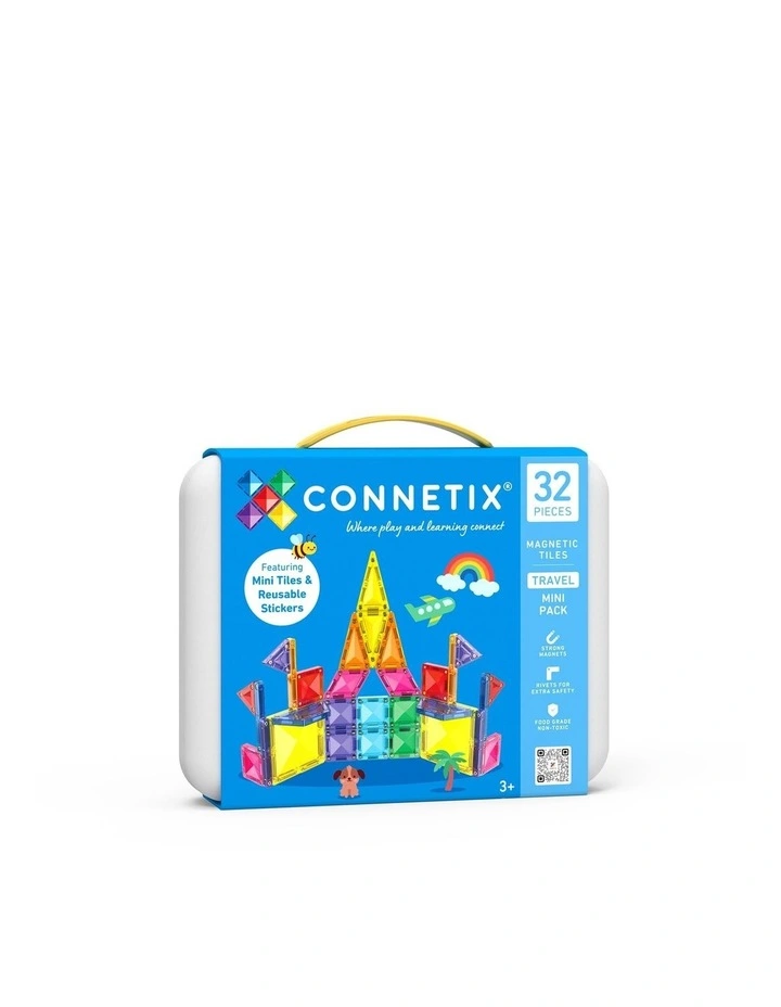 CONNETIX Magnetic Tiles Travel Mini Pack, 32 Pieces image 1