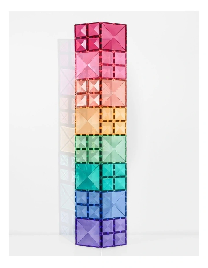 CONNETIX Magnetic Tiles Pastel Square Pack, 40 Pieces image 2