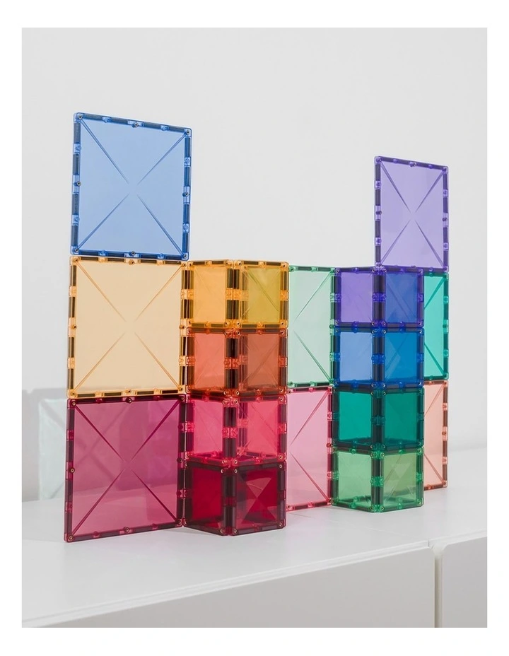 CONNETIX Magnetic Tiles Pastel Square Pack, 40 Pieces image 3