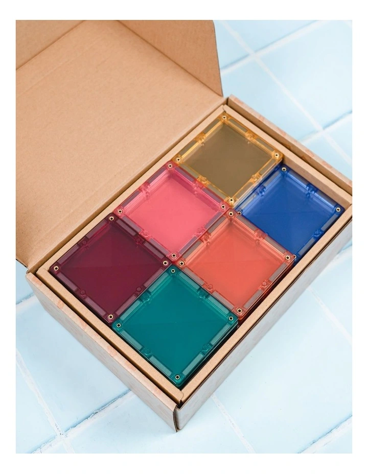 CONNETIX Magnetic Tiles Pastel Square Pack, 40 Pieces image 4