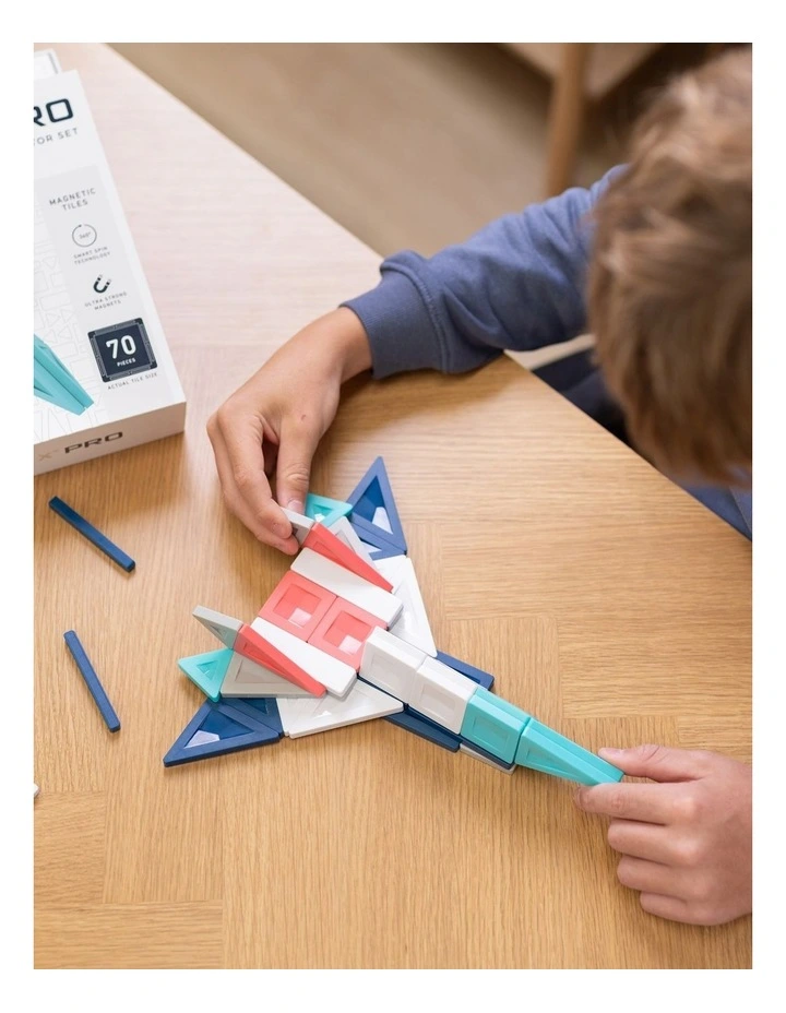 CONNETIX Magnetic Tiles PRO Constructor Set, 70 Pieces image 2