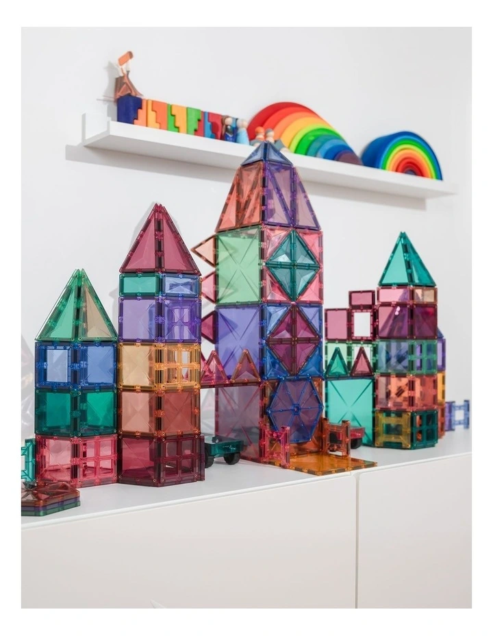 CONNETIX Magnetic Tiles Pastel Mega Pack, 202 Pieces image 2
