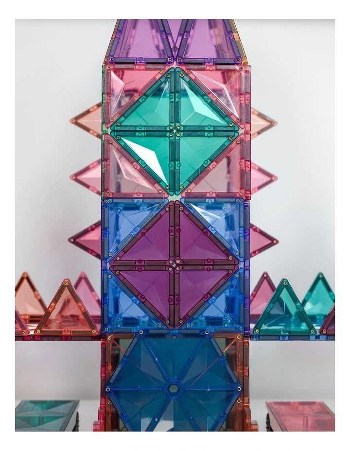 CONNETIX Magnetic Tiles Pastel Mega Pack, 202 Pieces image 4