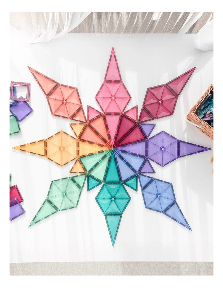 CONNETIX Magnetic Tiles Pastel Mega Pack, 202 Pieces image 5