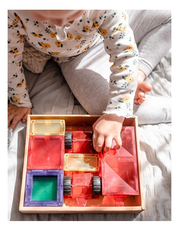 CONNETIX Magnetic Tiles Rainbow Motion Pack, 24 Pieces image 4